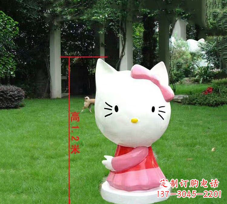 无锡玻璃钢HelloKitty卡通动物雕塑