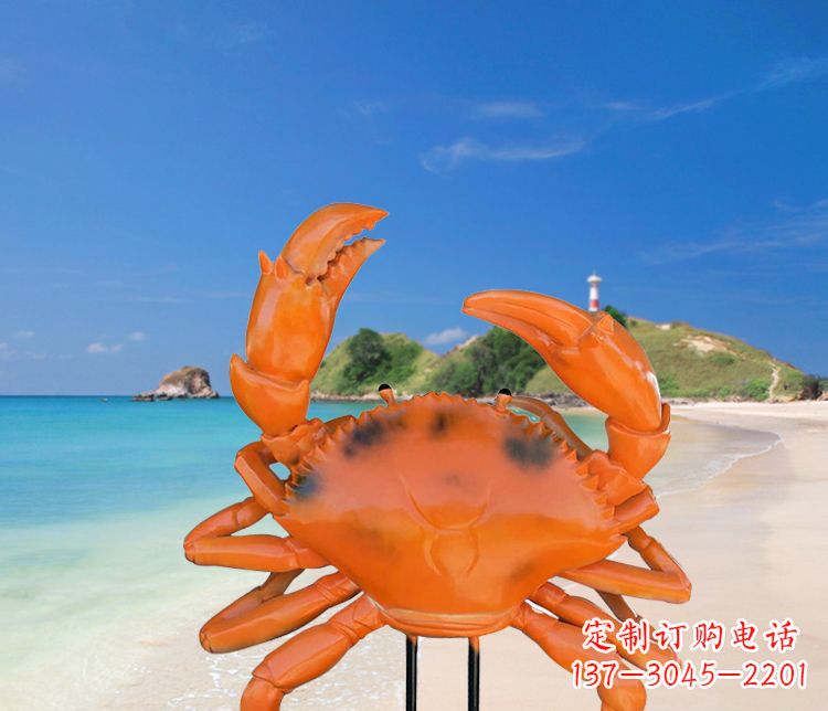 无锡玻璃钢螃蟹雕塑