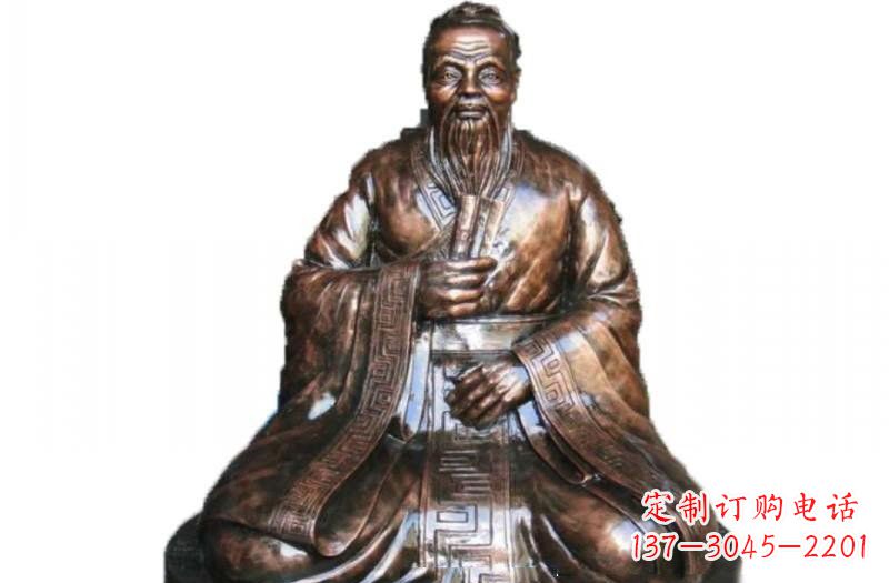 无锡玻璃钢古代名人孔子雕像