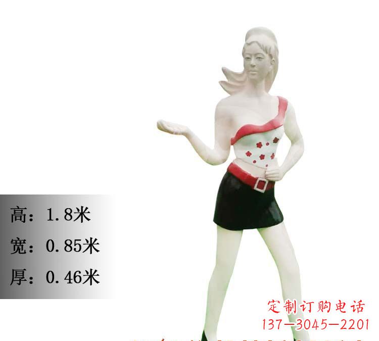 无锡玻璃钢美女雕塑精致细腻的艺术精品