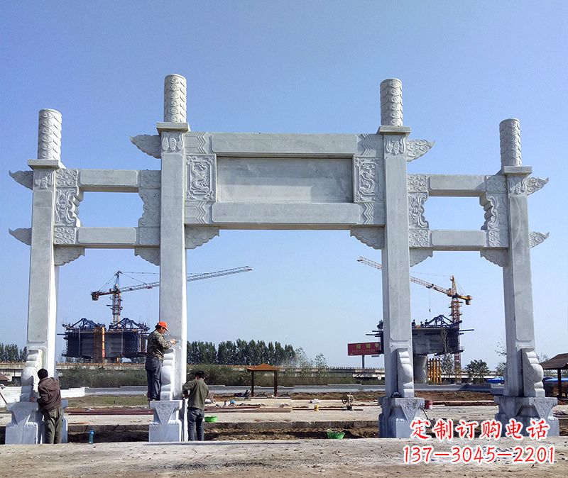 无锡玻璃钢牌坊雕塑