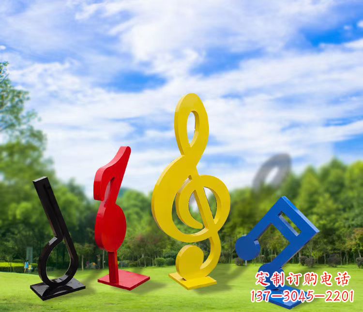 无锡精美的不锈钢音符雕塑