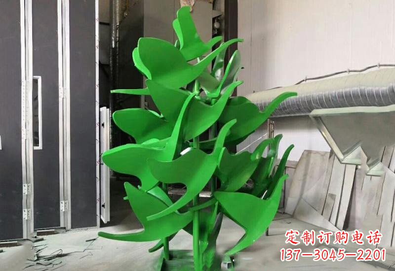 无锡优雅美观的不锈钢彩色大雁雕塑