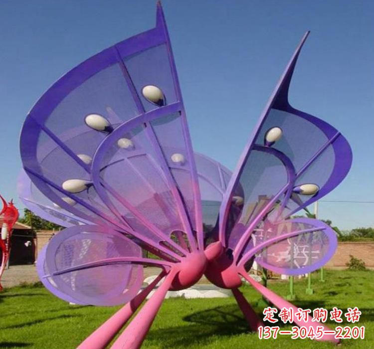 无锡不锈钢彩色蝴蝶雕塑美丽传递无限美好