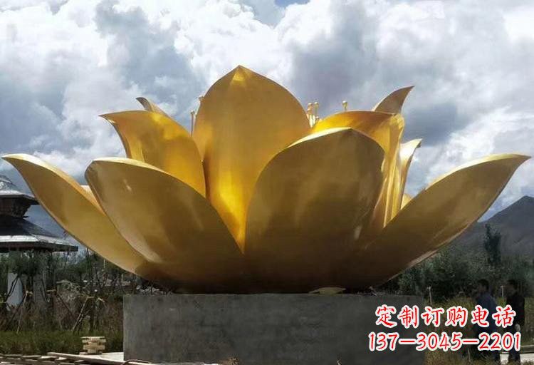 无锡不锈钢城市大型莲花雕塑