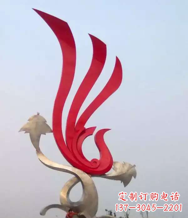 无锡不锈钢城市的凤凰雕塑