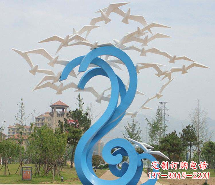 无锡不锈钢大雁雕塑传承传统文化的象征