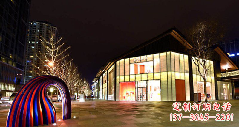无锡不锈钢拱门雕塑——点缀街边景观