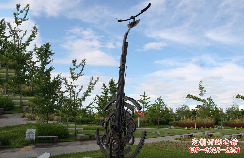 无锡不锈钢吉他雕塑