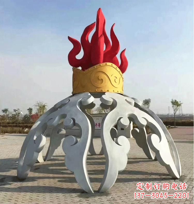 无锡不锈钢抽象景观拱门雕塑