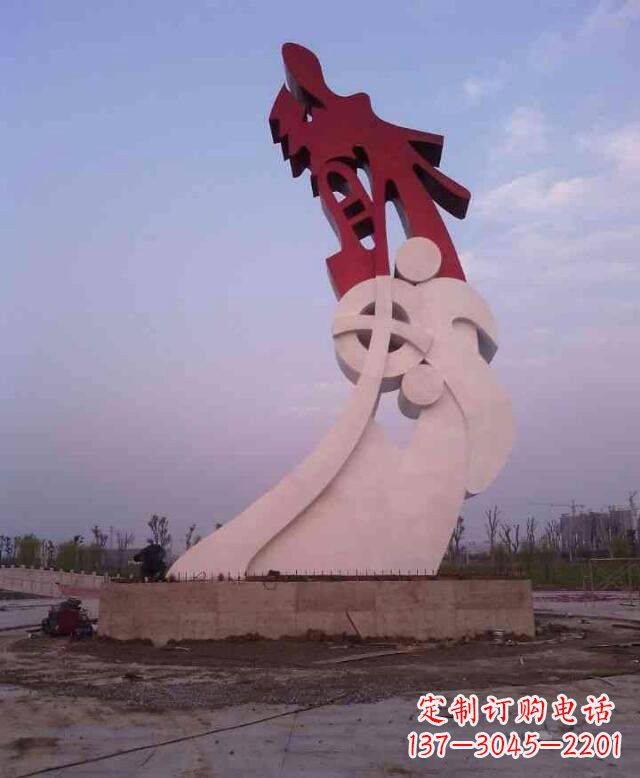 无锡不锈钢抽象龙城市景观雕塑