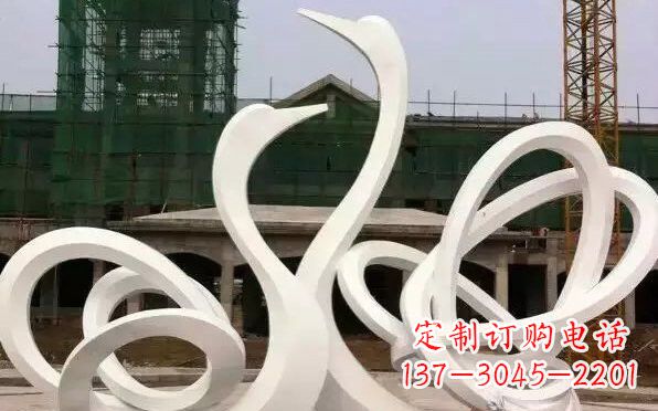 无锡不锈钢抽象天鹅雕塑222