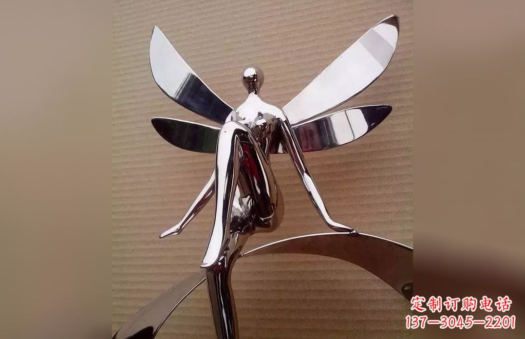无锡不锈钢天使雕塑