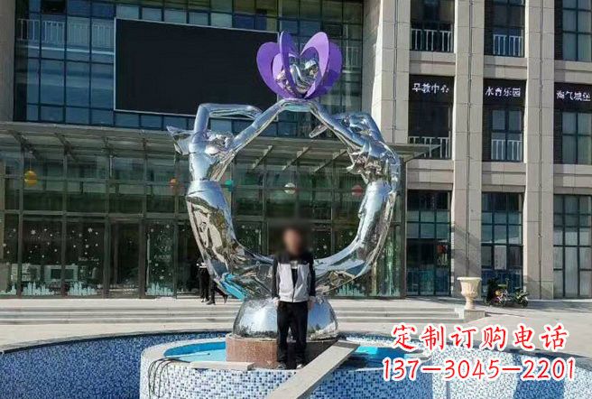 无锡不锈钢抽象跳舞的女孩雕塑