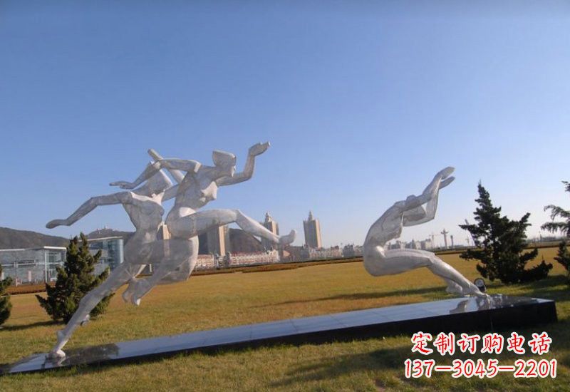 无锡不锈钢运动员雕塑