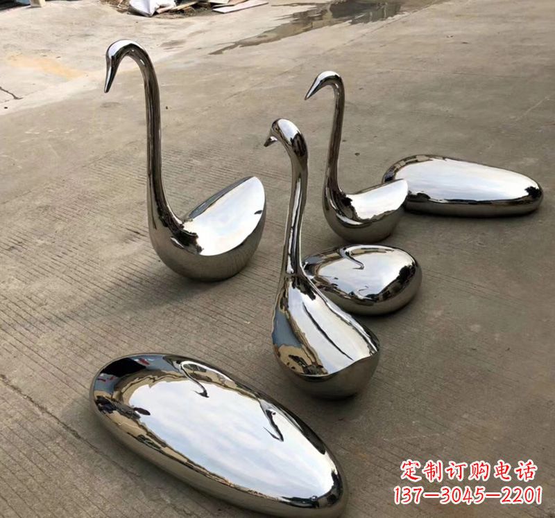 无锡不锈钢抽象仙鹤雕塑