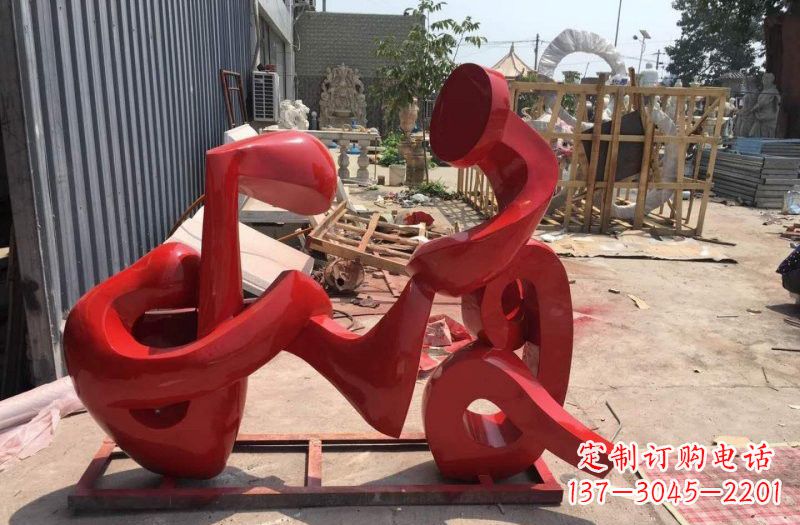 无锡不锈钢抽象音符人物案例