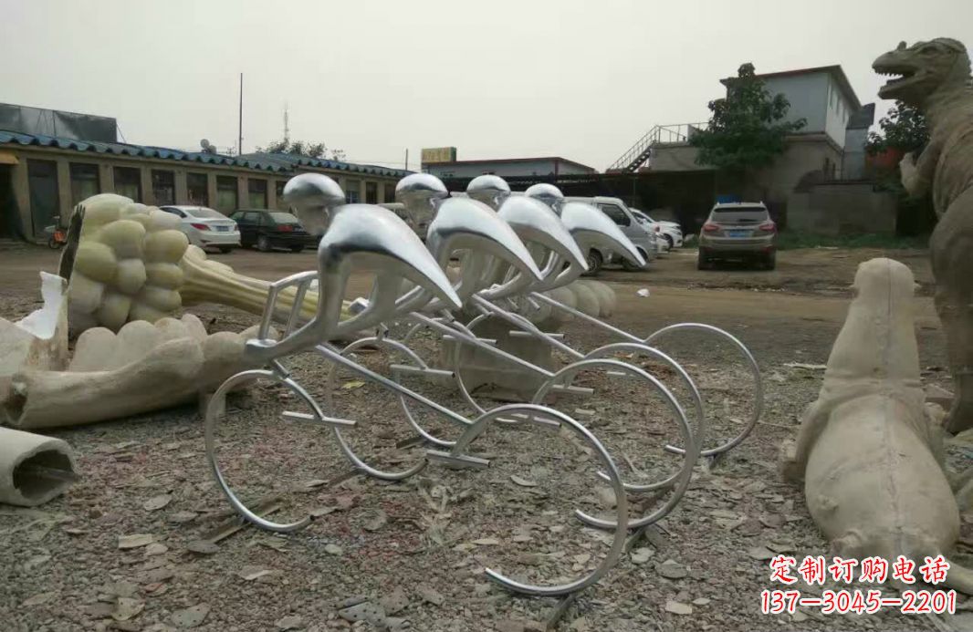 无锡不锈钢自行车雕塑