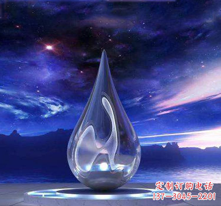 无锡不锈钢大型水滴雕塑极致的审美艺术