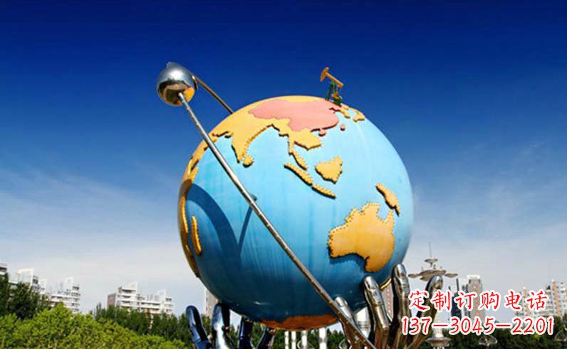 无锡不锈钢地球仪雕塑 (3)