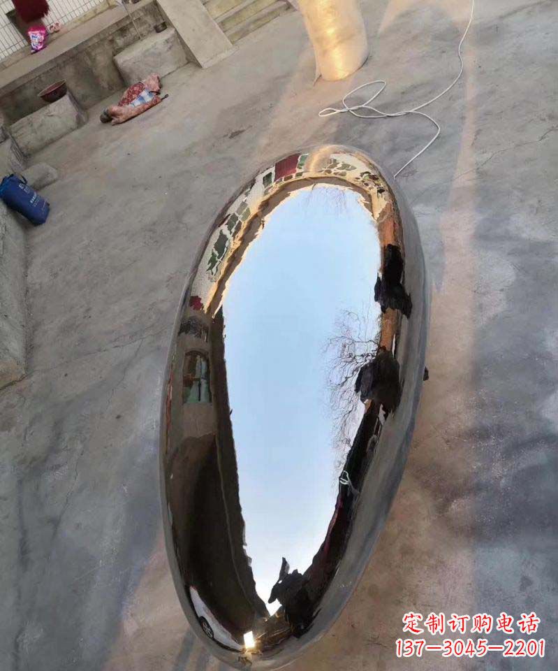 无锡不锈钢电镀水滴造型雕塑