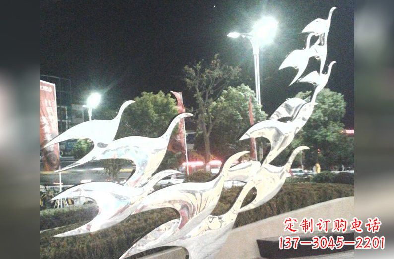 无锡不锈钢飞翔的抽象大雁