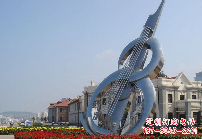 无锡不锈钢大提琴雕塑