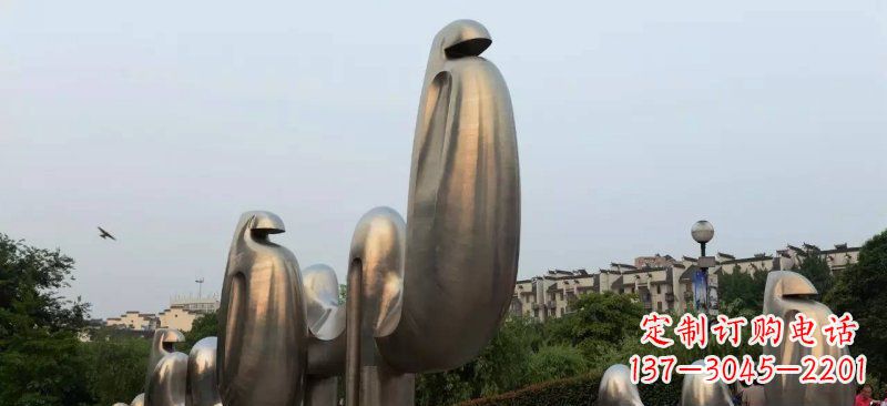 无锡不锈钢广场抽象骆驼景观雕塑