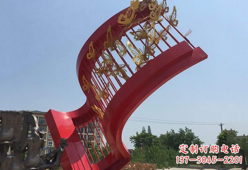 无锡不锈钢蝴蝶灵动的艺术雕塑