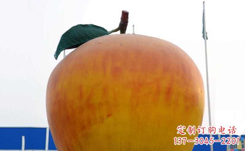 无锡不锈钢广场苹果雕塑