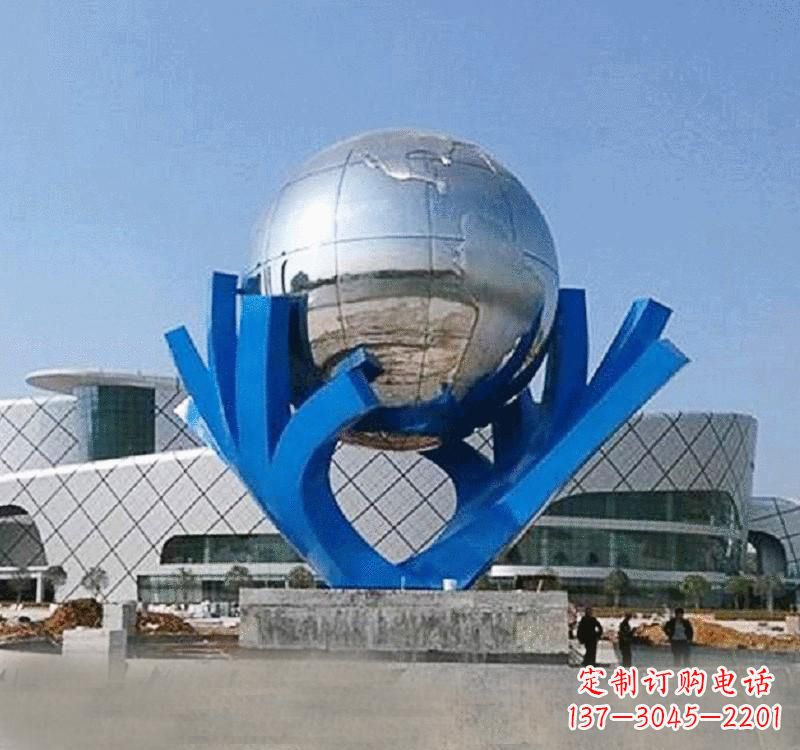 无锡不锈钢地球雕塑缔造绿色家园