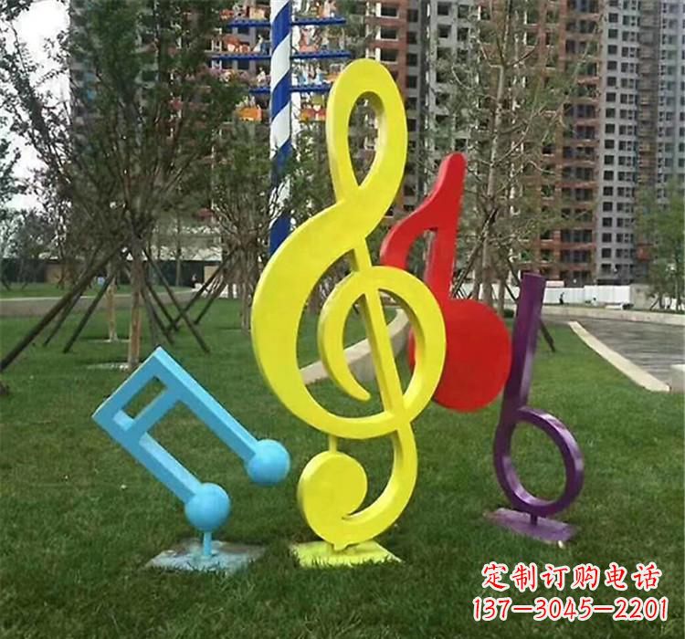 无锡不锈钢音符雕塑音乐的流动之美