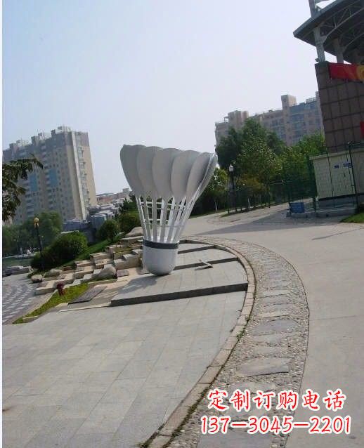无锡不锈钢广场羽毛球雕塑