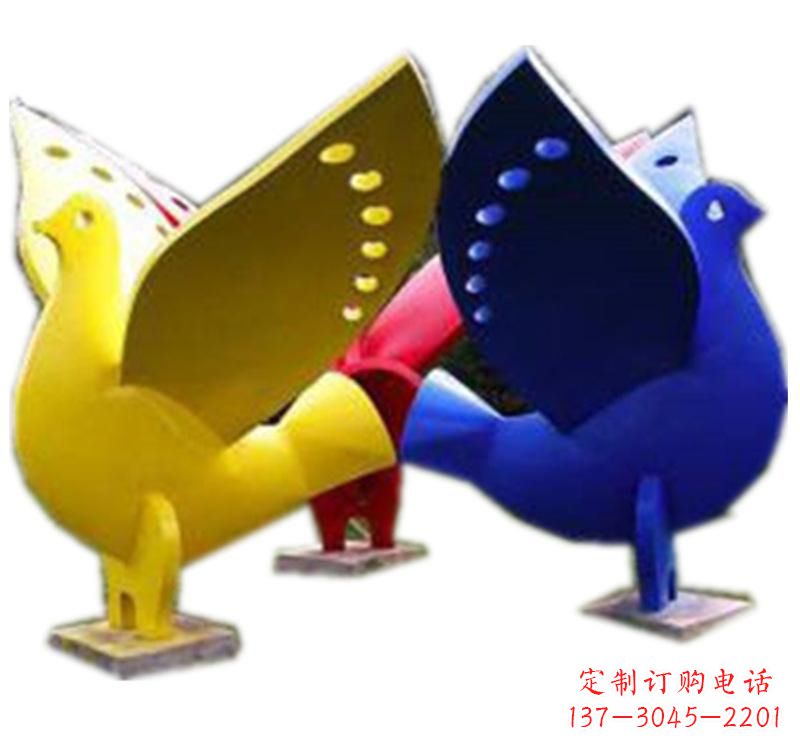 无锡不锈钢和平鸽雕塑2