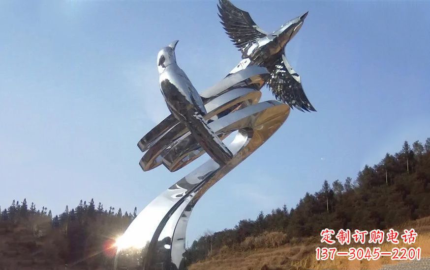 无锡不锈钢和谐动物雕塑