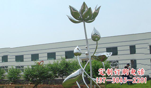 无锡不锈钢荷花雕塑
