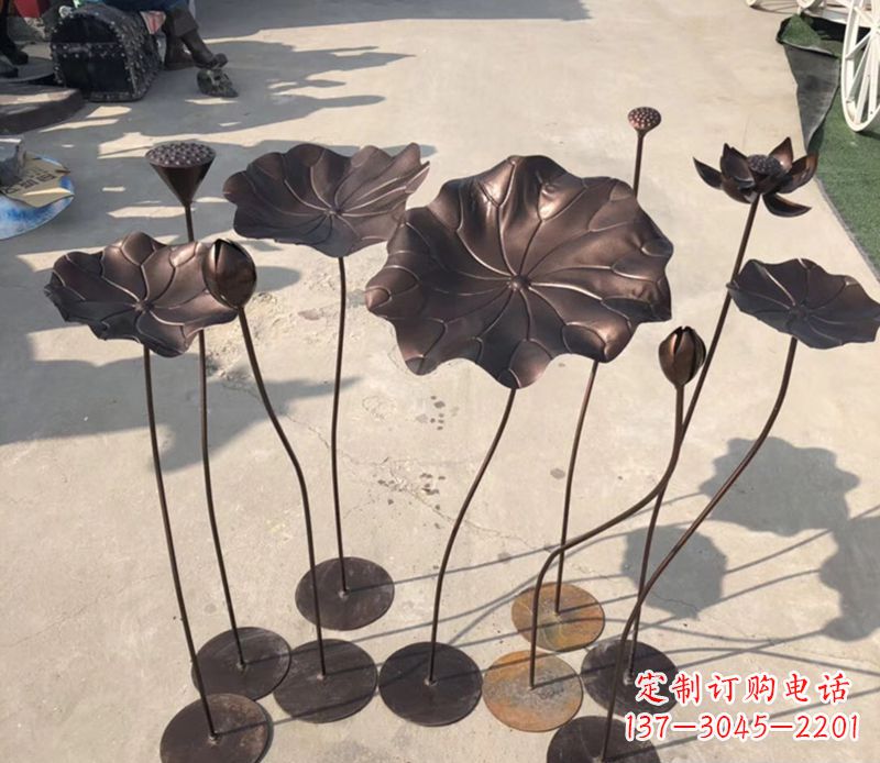 无锡不锈钢荷花雕塑传承传统文化