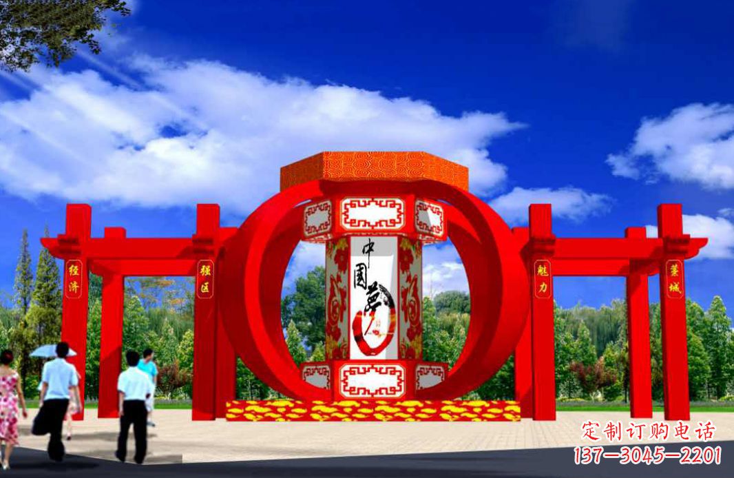 无锡灯笼点亮城市景观