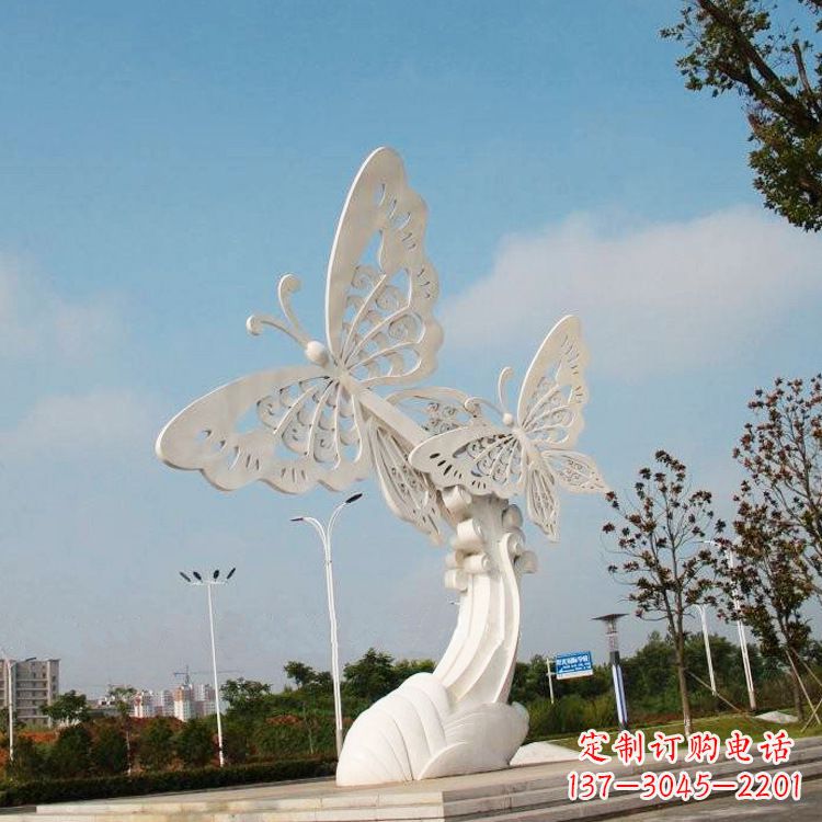 无锡不锈钢蝴蝶雕塑——美丽传递自然之美