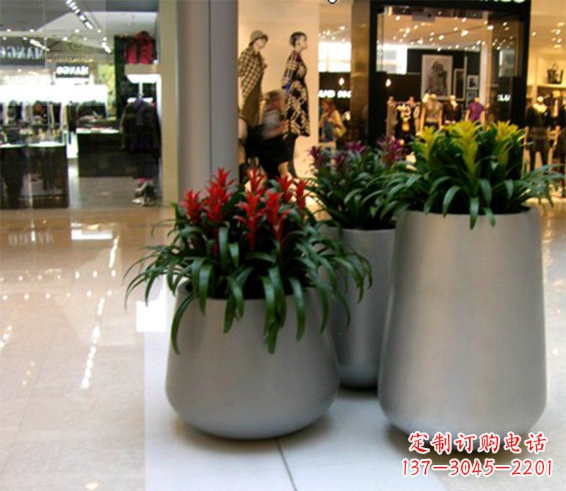无锡不锈钢花盆雕塑精美绝伦