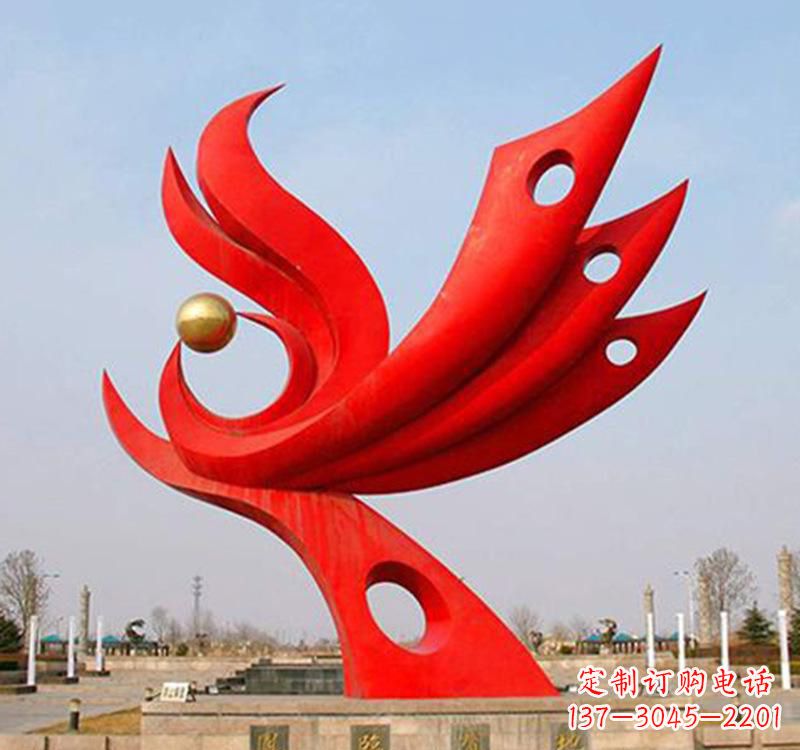 无锡不锈钢凤凰雕塑的精美