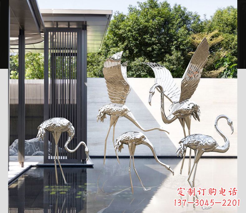 无锡不锈钢火烈鸟雕塑雕刻艺术的精粹