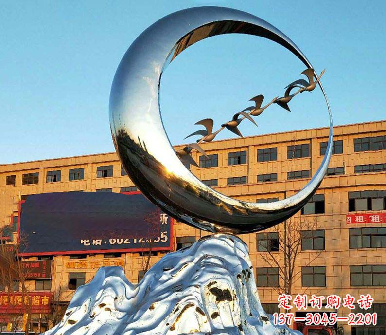 无锡雁雕塑不锈钢的艺术精灵