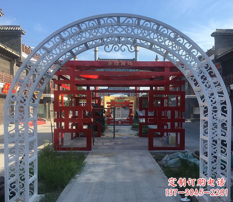 无锡不锈钢拱门雕塑——精美绝伦