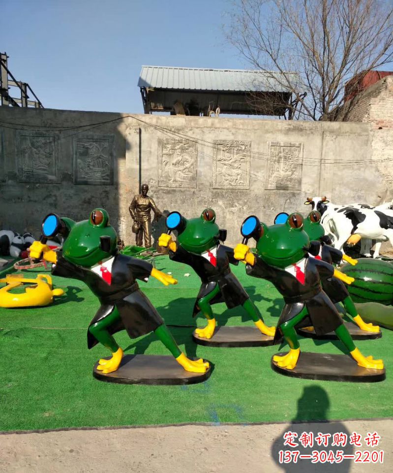 无锡不锈钢景观青蛙雕塑