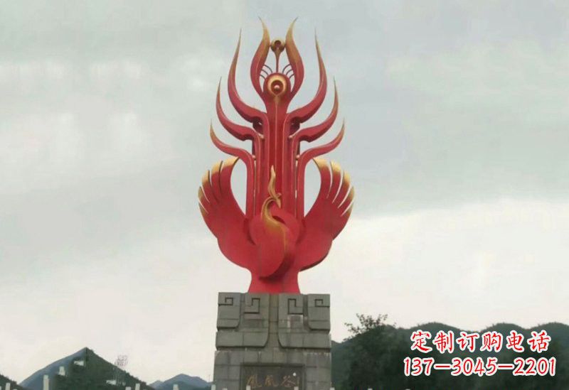 无锡凤凰雕塑美丽传奇的象征