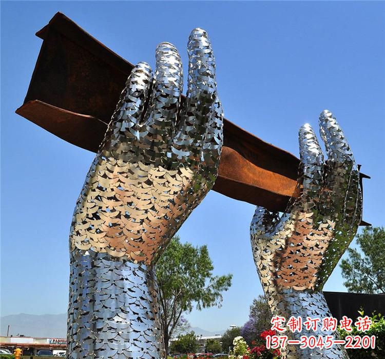 无锡不锈钢拱门雕塑精美绝伦