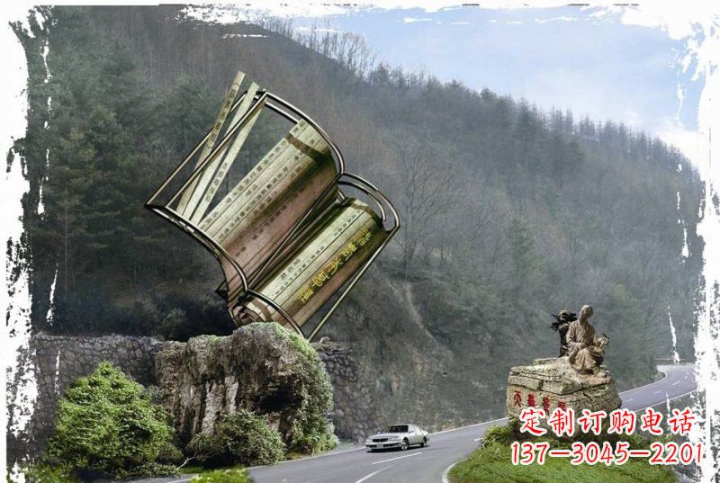 无锡神农本草经竹简雕塑——传承中华文化精髓