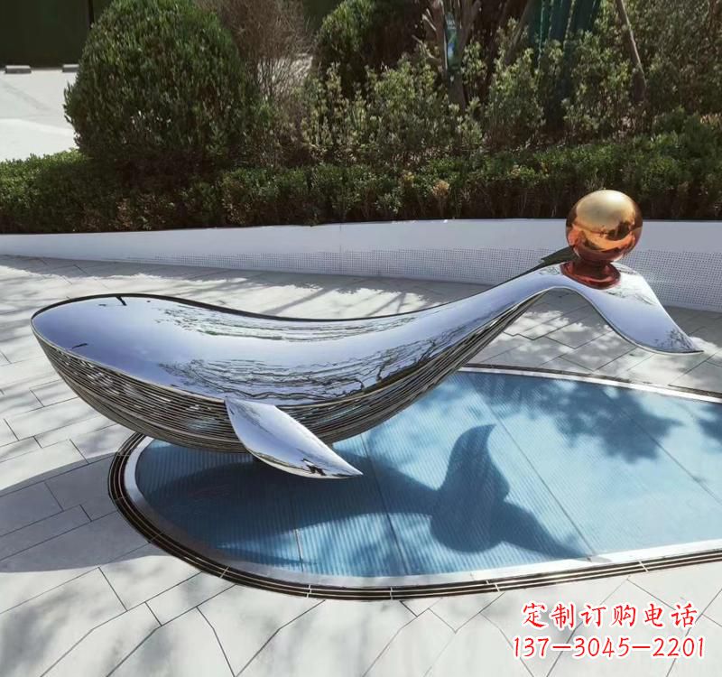 无锡不锈钢海豚雕塑精美而优雅