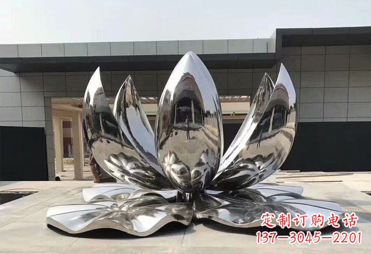 无锡不锈钢荷花雕塑